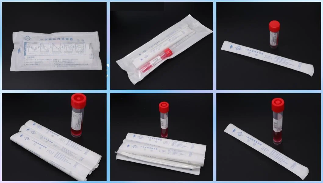 Vtm Viral Transport Media Tube with Flocked Nasal Oral Swab Virus Transport Medium Sample Collection Medium Swab Kit