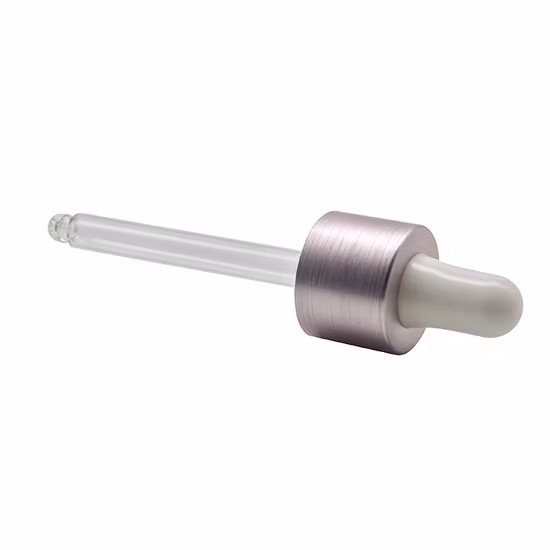 Bureta de pipeta cuentagotas de vidrio de 18mm con tapa de plástico coloreada de muestra gratuita de venta superior