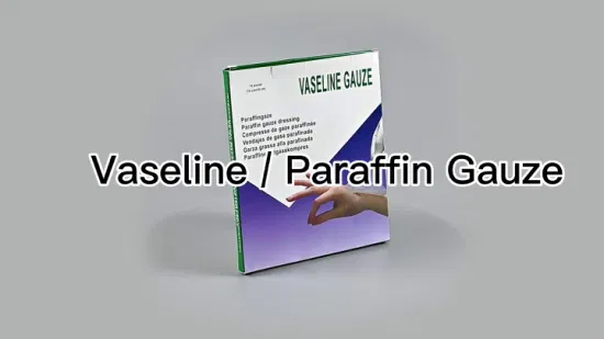 Unidad estéril vaselina parafina vaselina gasa compresa hisopo